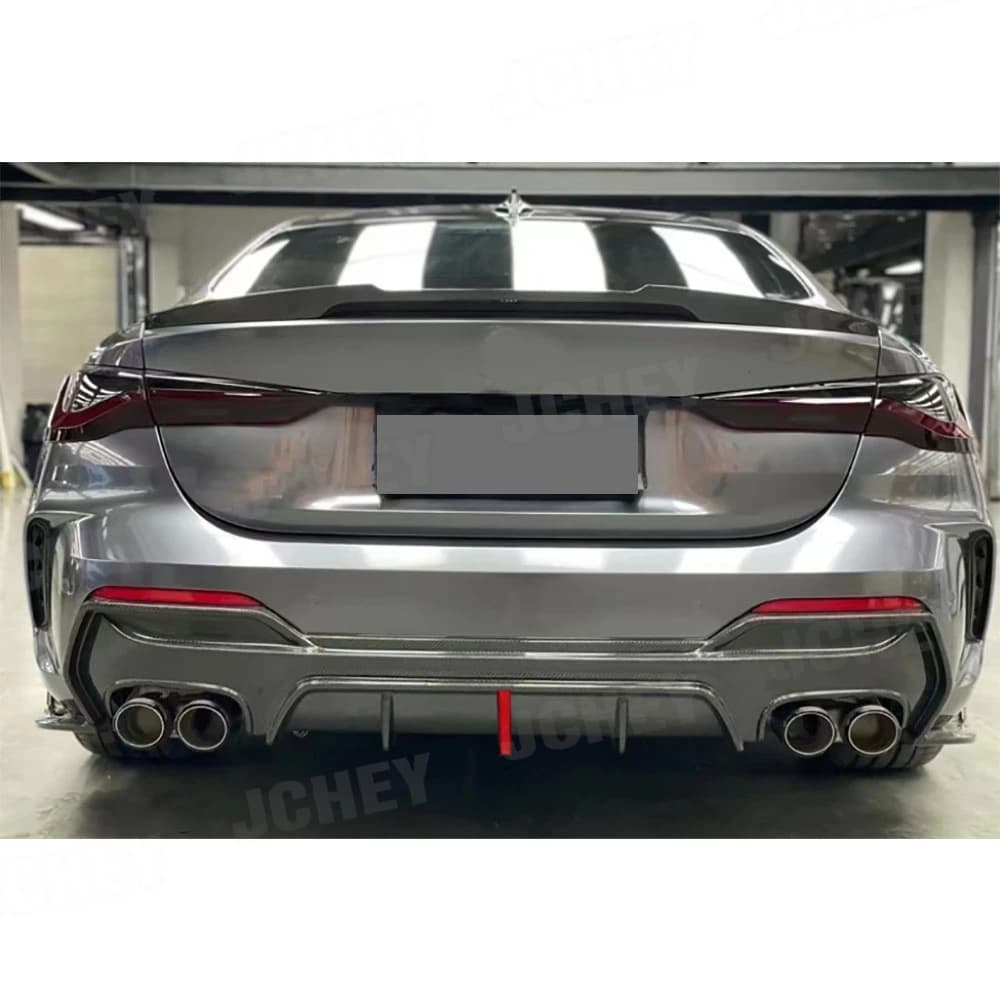 Carbon Fiber Rear Bumper Lip Diffuser For BMW 4 Series G22 G23 Coupe 2021+ Accessories FRP Scratch Protector