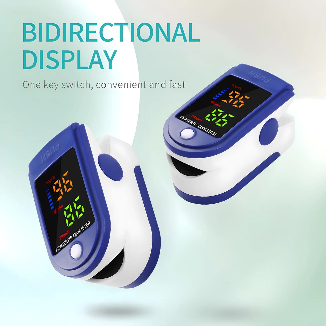 Portable Finger Oximeter Digital Finger Pulse Oximeter LED Blood Oxygen Heart Rate Health Saturation Monitor Tool