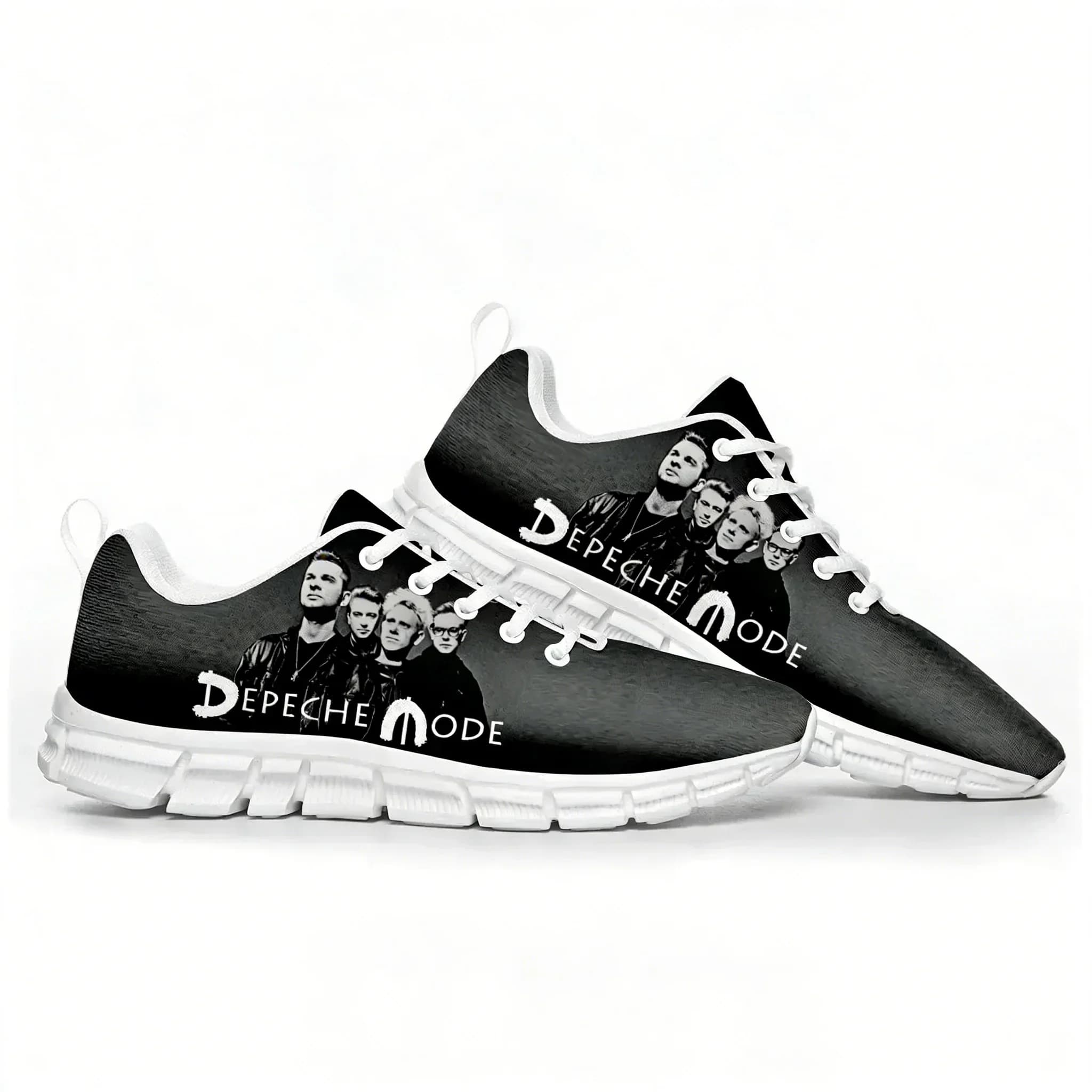 Depeche Rock Band Mode Sports Shoes Mens Womens Sneakers Casual Custom High Quality Couple Shoes White