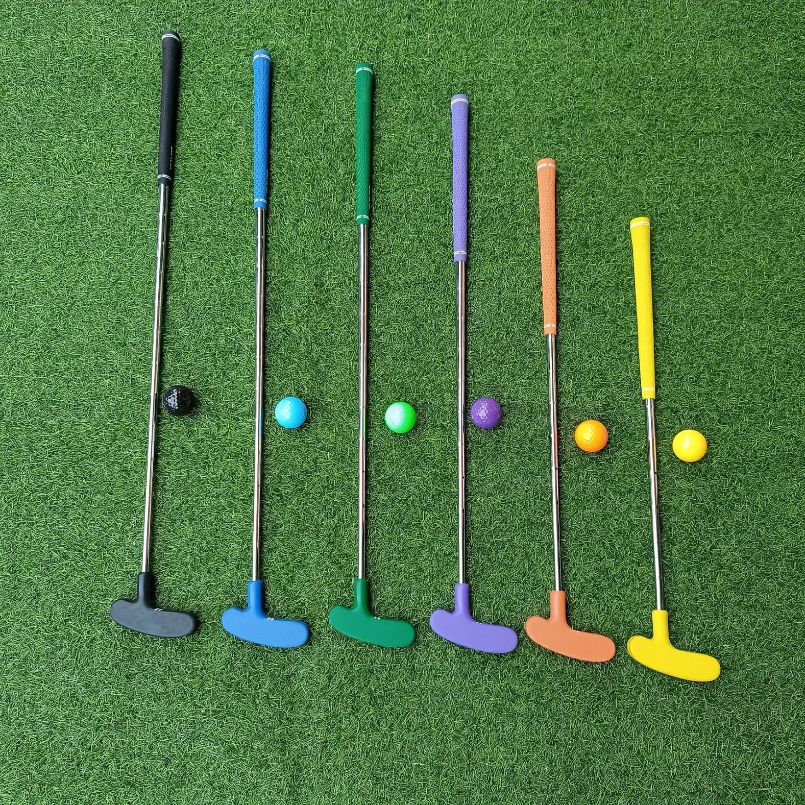 1 pz putter da golf una palla, mini putter da golf, putter da golf in gomma, materiali di alta qualità per putter per bambini, testa in gomma con lega di zinco