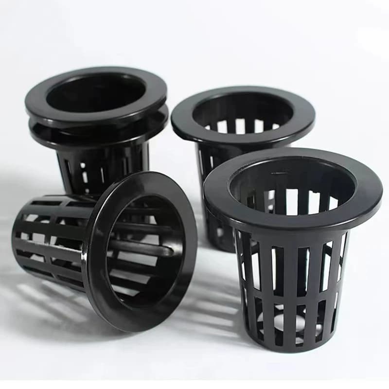 10 pezzi Decorazione acquario Appeso acquario Mini vaso di plastica Polka Acqua in vaso per piantare tazza bombola accessori per acquari Nero