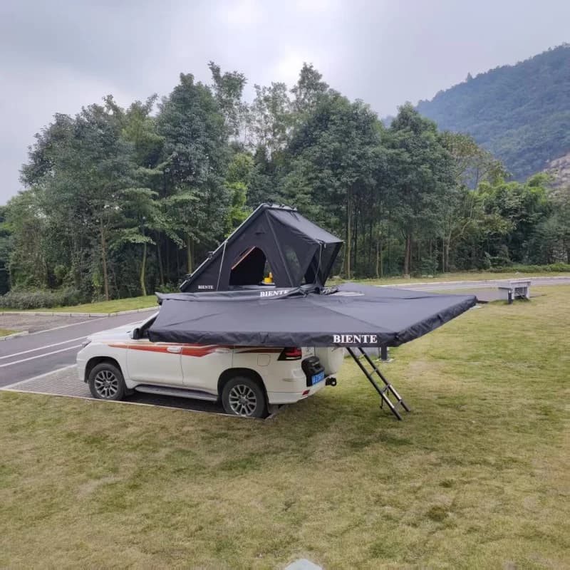Tenda da sole per auto 2M, tenda da campeggio pieghevole per auto da esterno, tendalino laterale 4x4, tenda laterale per auto 270 Awning