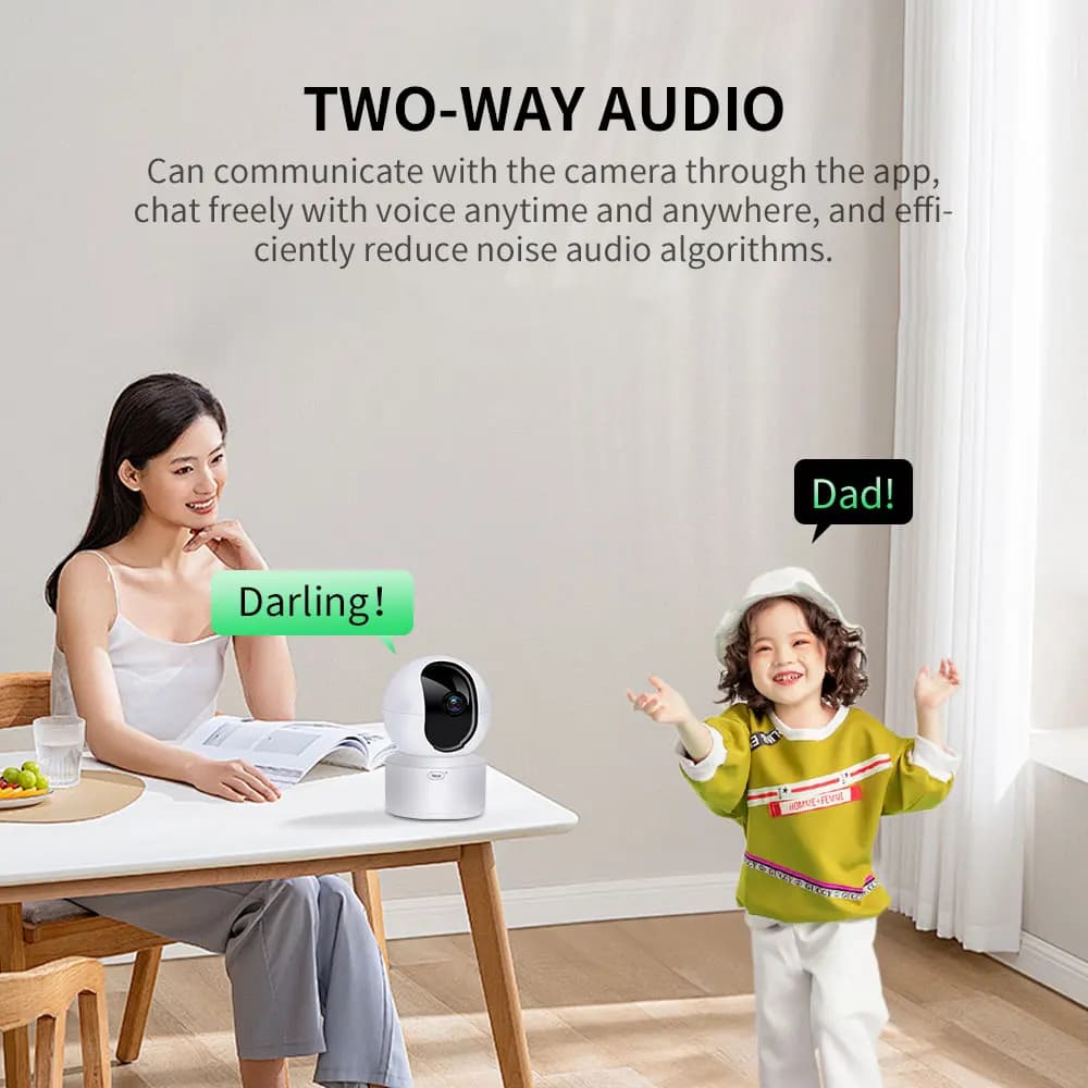 Neye S5-WF 8MP 4K WiFi Smart Home Camera Home Indoor Baby Monitor Visione notturna a infrarossi Telecamera di sicurezza con tracciamento automatico