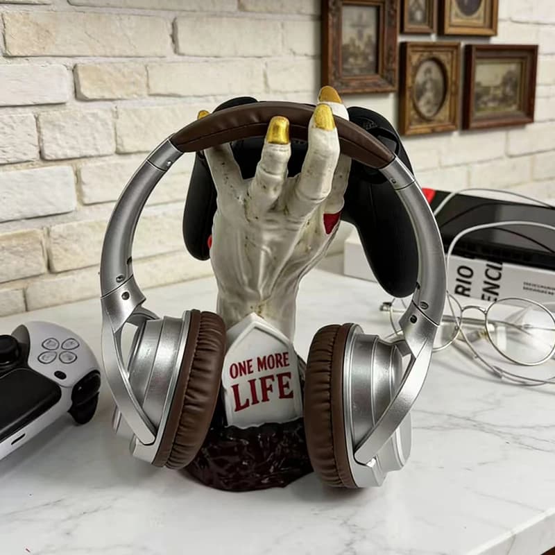 Devil Hand Shape Creative Support for Game Controller and Headphones, Desk Decoration, Friends Gift