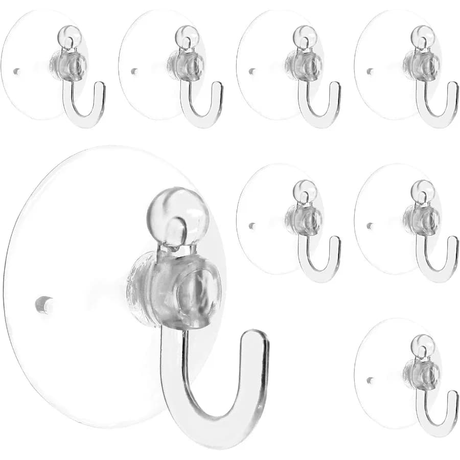 20 pezzi ganci a ventosa trasparenti 30mm 1.2 ventose in plastica ventose trasparenti per finestra parete bagno Sr gancio da cucina gancio