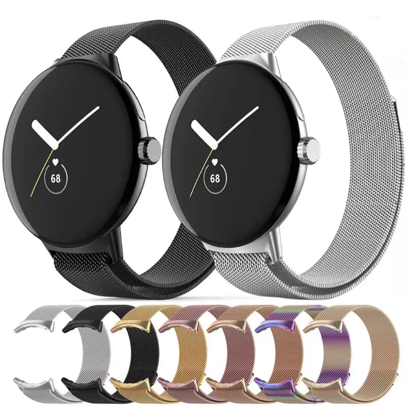 Cinturino milanese No Gaps per Google Pixel Watch 2 Bracciale ad anello magnetico Correa per Google Pixel Watch Cinturino in metallo in acciaio inossidabile