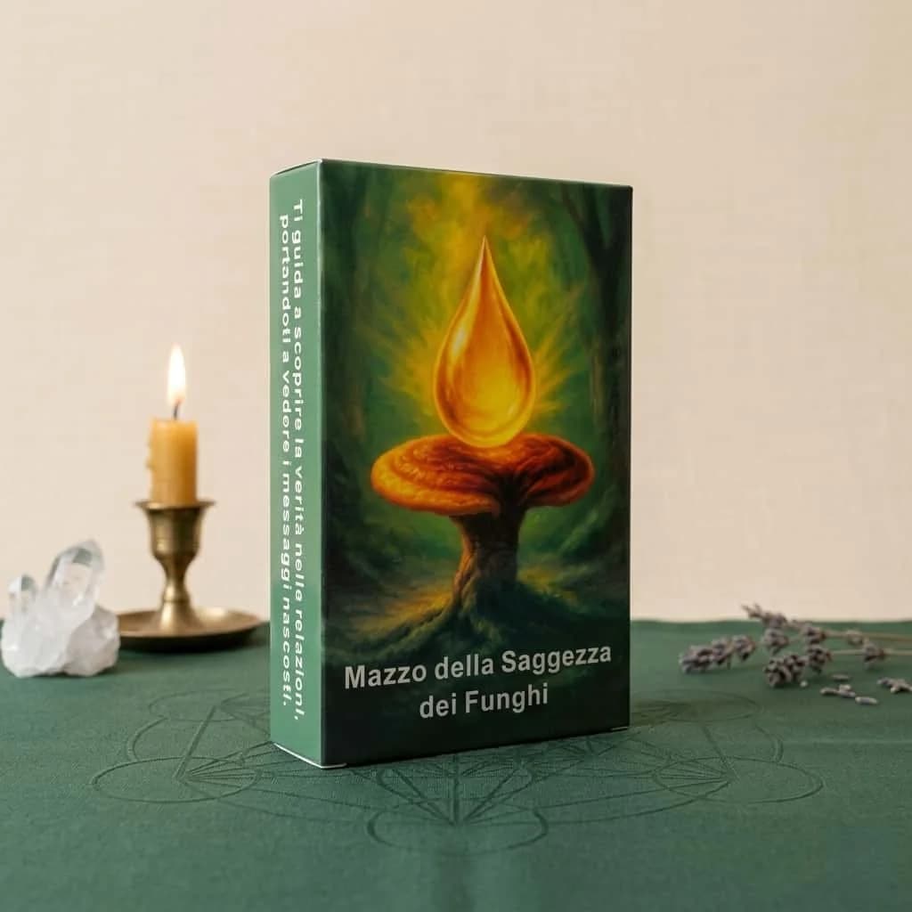 Carte Oracolo dei Funghi in Lingua Italiana, 48 pezzi – Serie Tarocchi, Guida Tranquilla, Chiarezza nelle Relazioni, Regalo Curativo Quotidiano