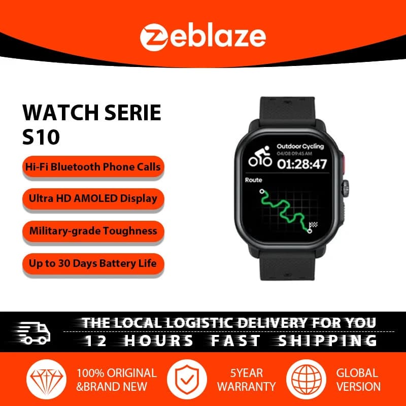 【Garanzia di 5 anni】Nuovo Smartwatch Zeblaze con GPS integrato e importazione percorsi, display AMOLED da 2,15 pollici, effettua/ricevi chiamate, Smartwatch