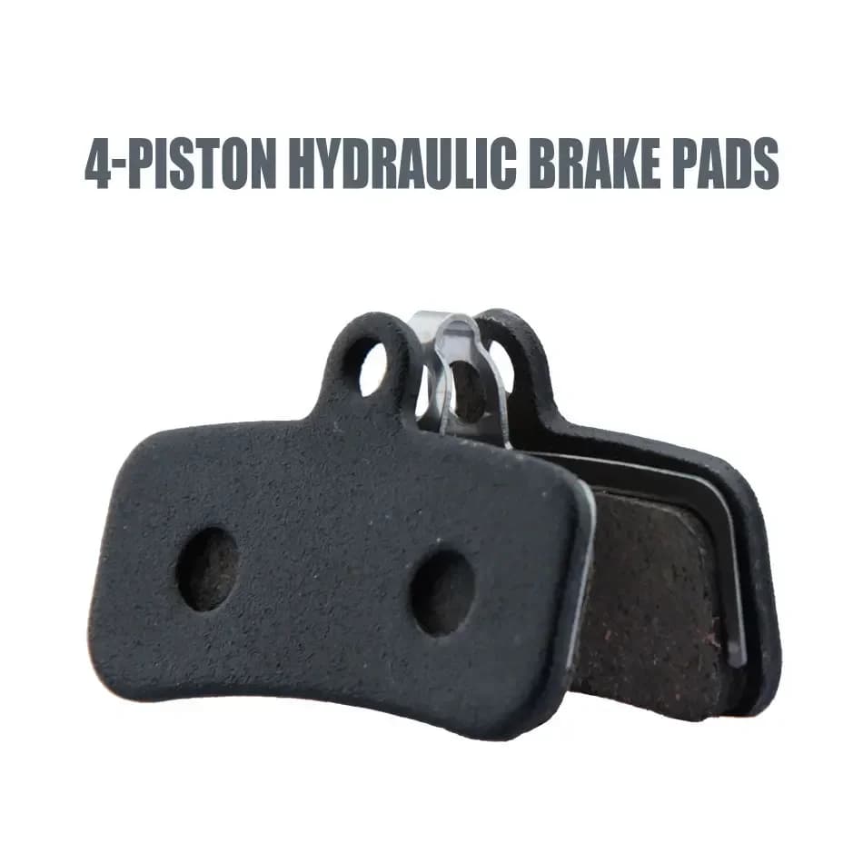 ZOOM HB876 Pastiglie freno idrauliche a 4 pistoni disco creano piastra riction mountain bike scooter elettrico accessori olio bicicletta Ciclismo