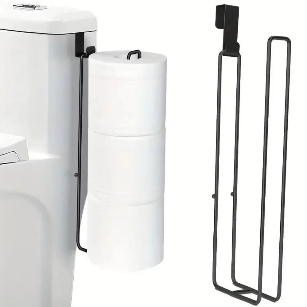 1 pz organizzatore da cucina per bagno a parete senza trapano porta asciugamani di carta appendiabiti per riporre la vanità del WC