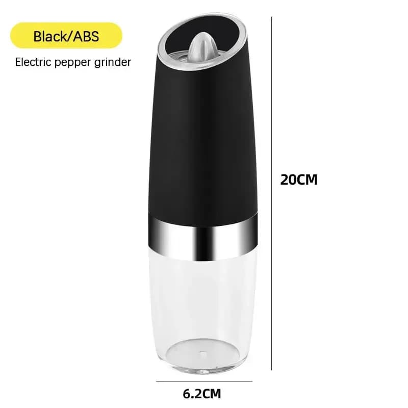 For Cooking Automatic Salt Pepper Mill Grinder Electric Stainless Steel LED Light Gravity Operated Mills Kitchen Spice Tools Set