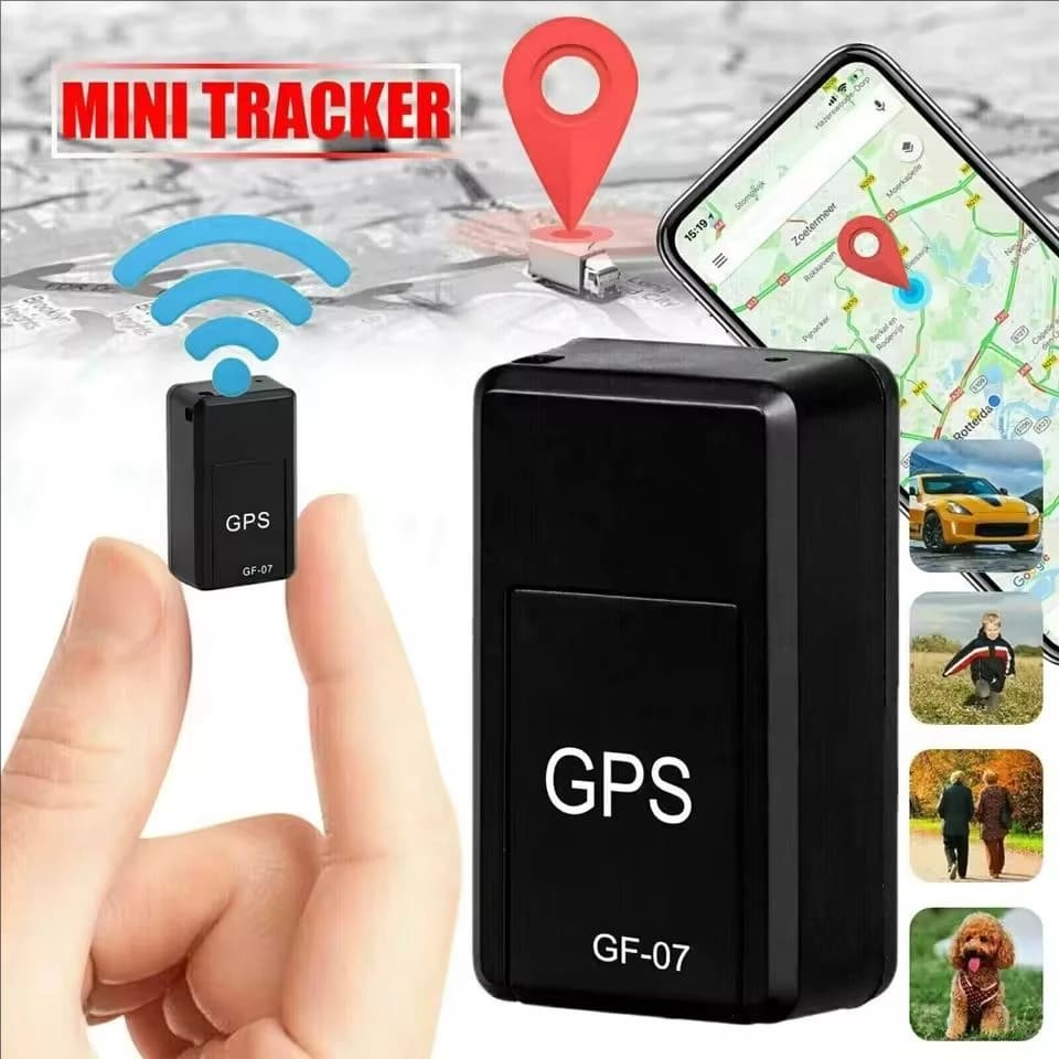 GPS Tracking Device Portable Mini GF07, GPS Car Tracker, GPS Tracker for Vehicles with Strong Anti-theft Magnet, GPS Positioning via App