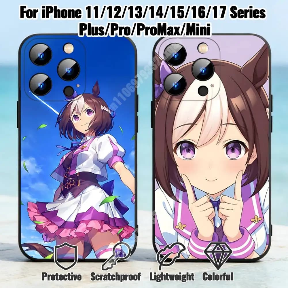 Cover in silicone Uma Musume Special Week per iPhone 17 16 Pro Plus Air 16E 15 14 13 12 11 Max Mini XR XS
