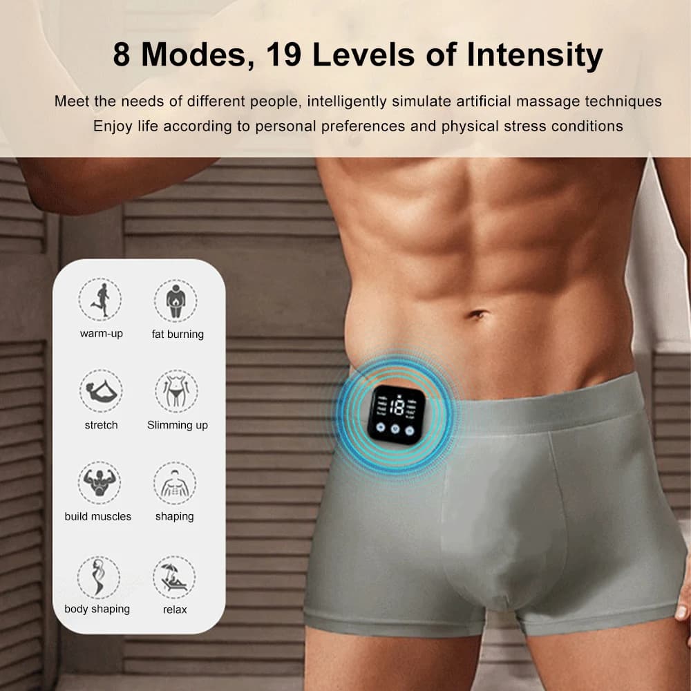 Pantaloncini EMS per Massaggio e Stimolazione Muscolare, Pantaloni Yoga Intelligenti per Uomo e Donna, Modellanti per Corpo e Gambe