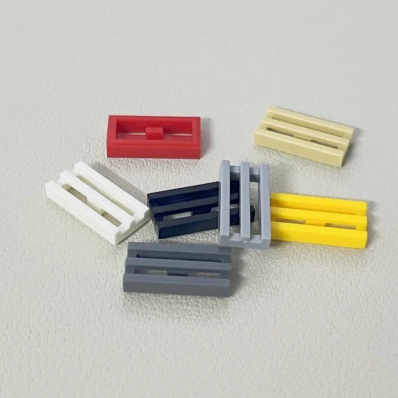 100 PZ 2412 Piastrella Speciale 1x2 Griglia Buildings Blocchi Compatibile High-Tech Assembla Particelle Alloggiamento Drive