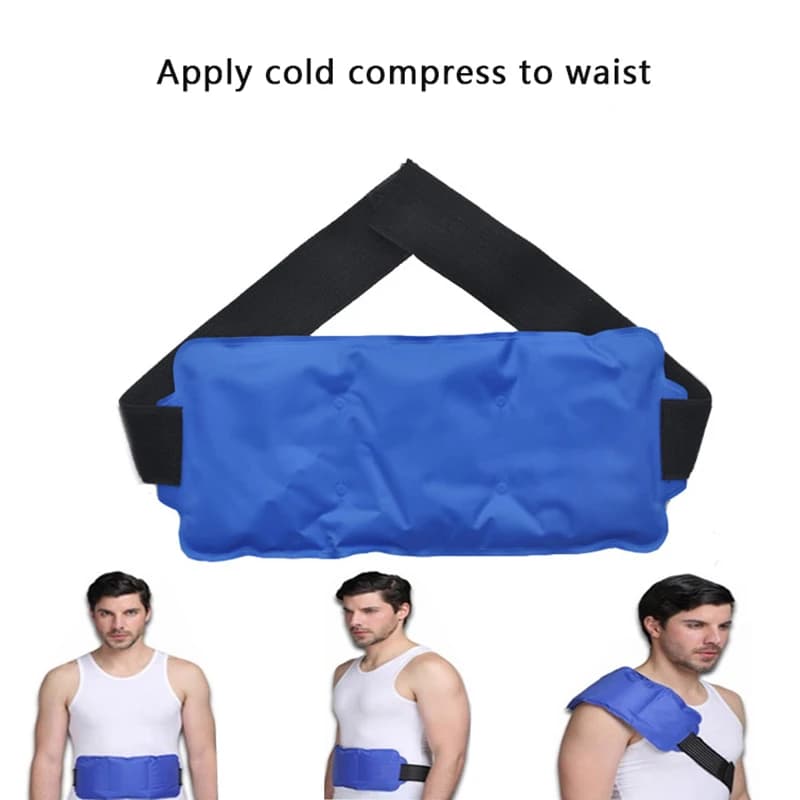 Fascia per caviglia impacco di ghiaccio per lesioni terapia del freddo caldo Gel riutilizzabile impacco freddo supporto per caviglia per distorsioni antidolorifici
