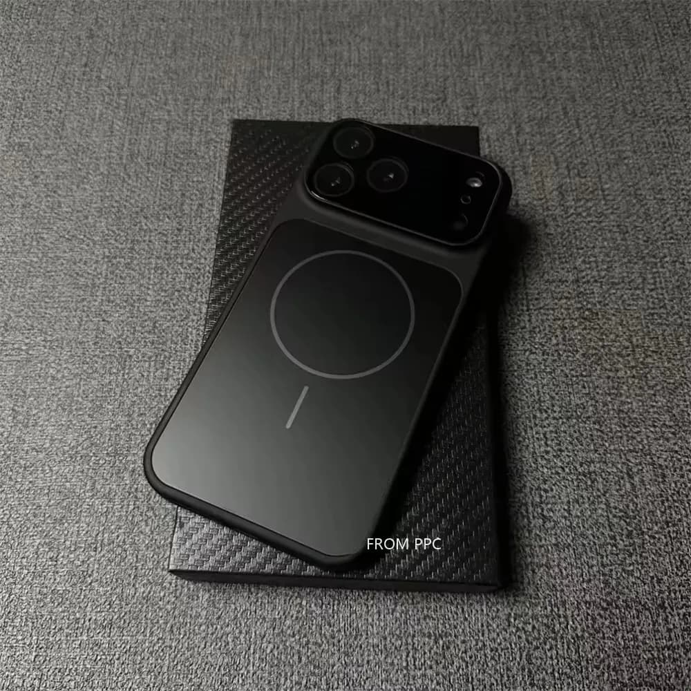 Protective Case Opaca Original Glass Nano for iPhone 17 16 15 Pro Max 17Pro with Magnets for Wireless Charging and Reinforced Protection