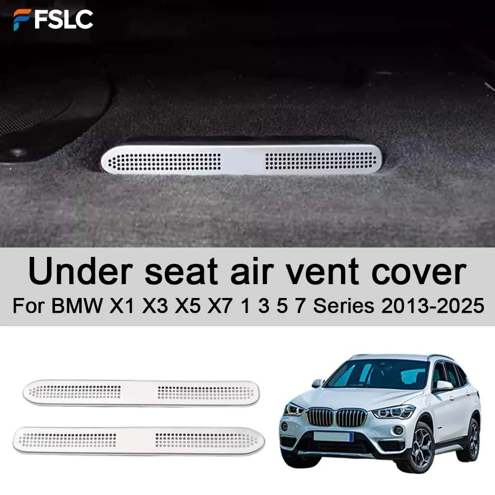 Copertura per bocchetta dell'aria sotto il sedile per BMW X1 X3 X5 X7 Serie 1 3 5 7 2013-2025 - Accessorio per l'aggiornamento e la modifica dell'auto
