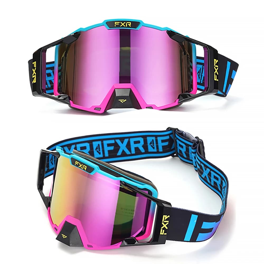 FXR Occhiali da moto Motocross Lenti HD di sicurezza Occhiali Dirt Bike ATV Sci mtb Occhiali MOTO Occhiali da sole da ciclismo all'aperto