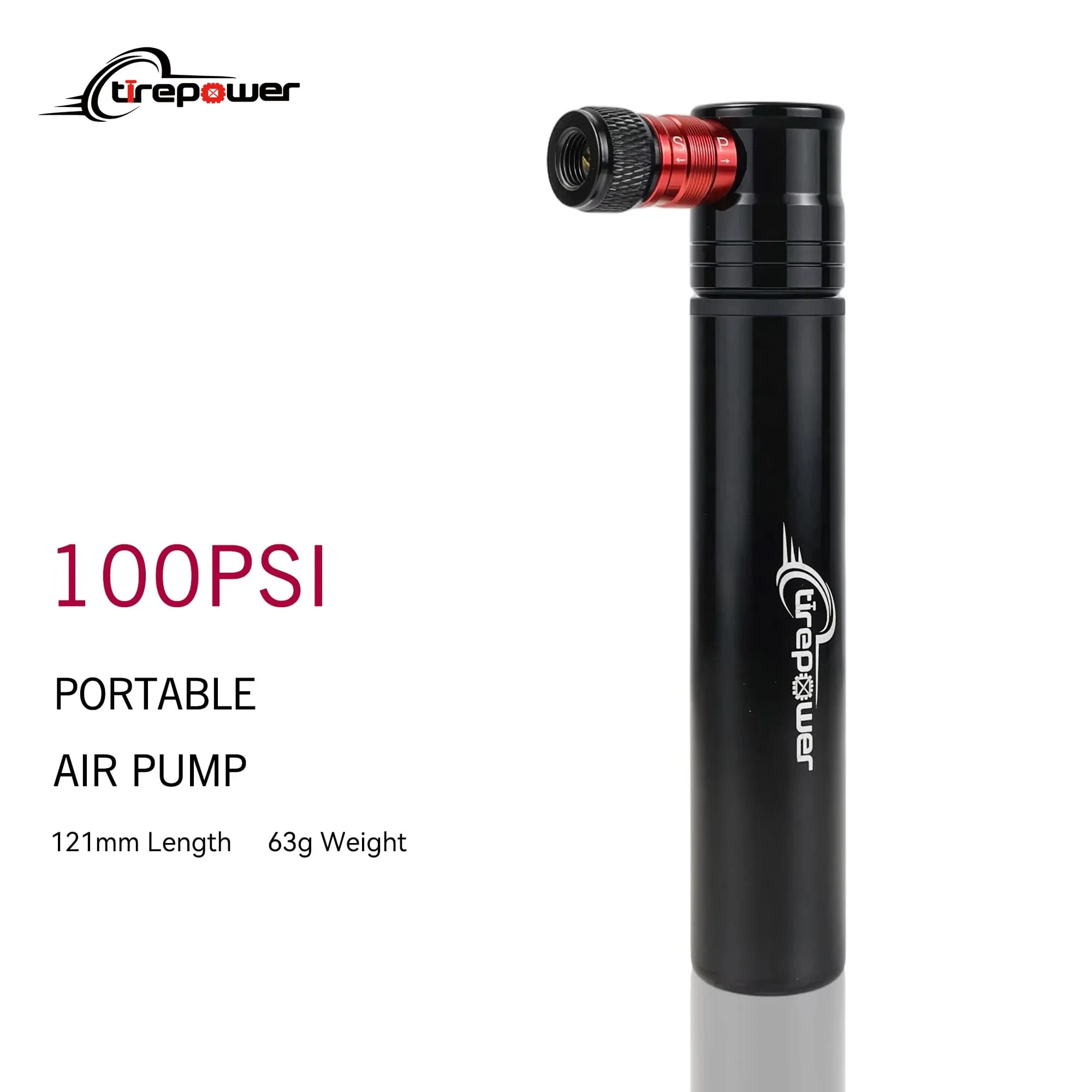 Mini Bicycle Hand Pump 100 PSI Aluminium Alloy Air Cycling Tire Inflator with Schrader & Presta Valves for MTB Road Bikes Balls