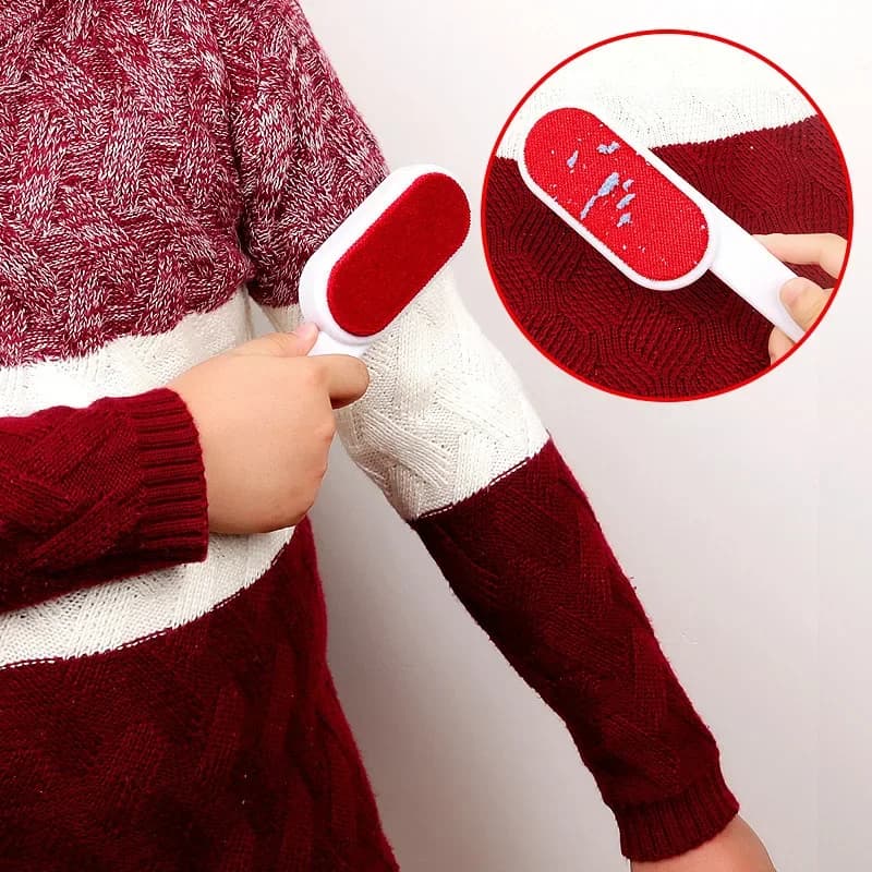 Vestiti a doppia faccia Cappotto Spazzola levapelucchi Riutilizzabile antistatico Maglione Spazzola per polvere Peli Gatti Cani Strumento per la pulizia della casa