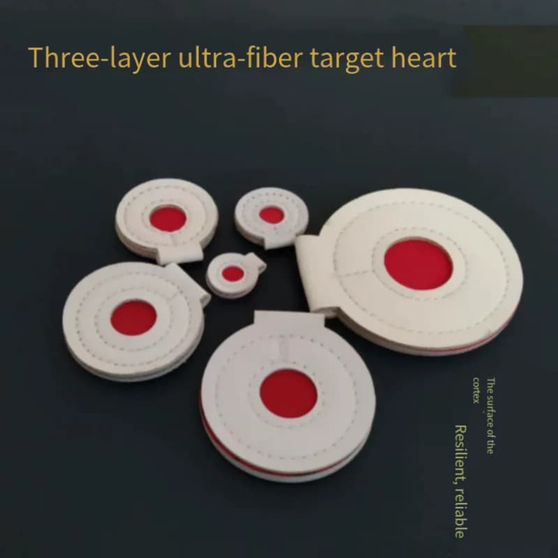Thickened Micro-Fiber Bullseye Shooting Target Portable Outdoor Sports Training Accessory For Slingshot Archery Practice