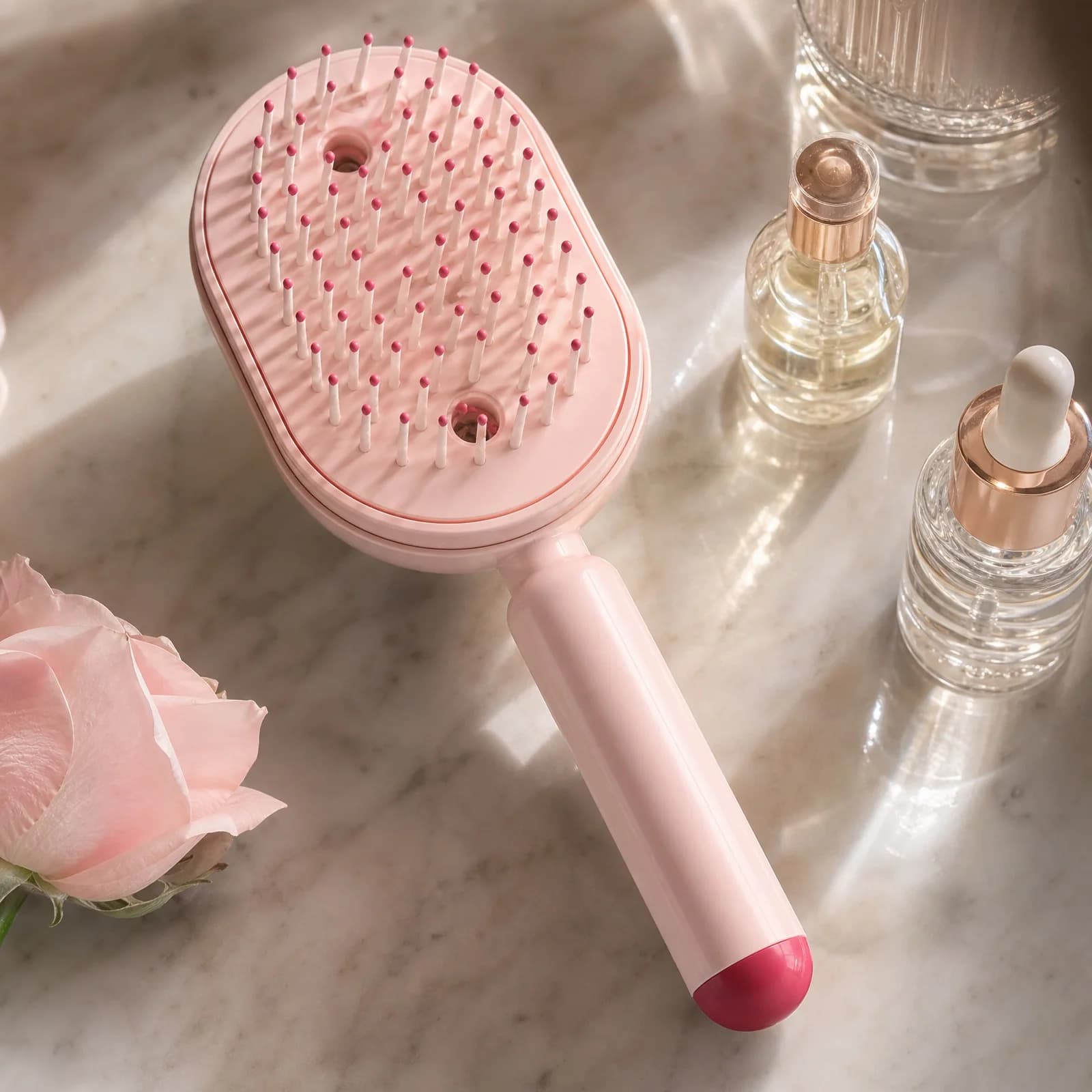 Spray Hair Straightener Comb for Smoothing and Hydrating Hair Brush for Frizz Control Air Cushion Massage Hair Caring Supplies