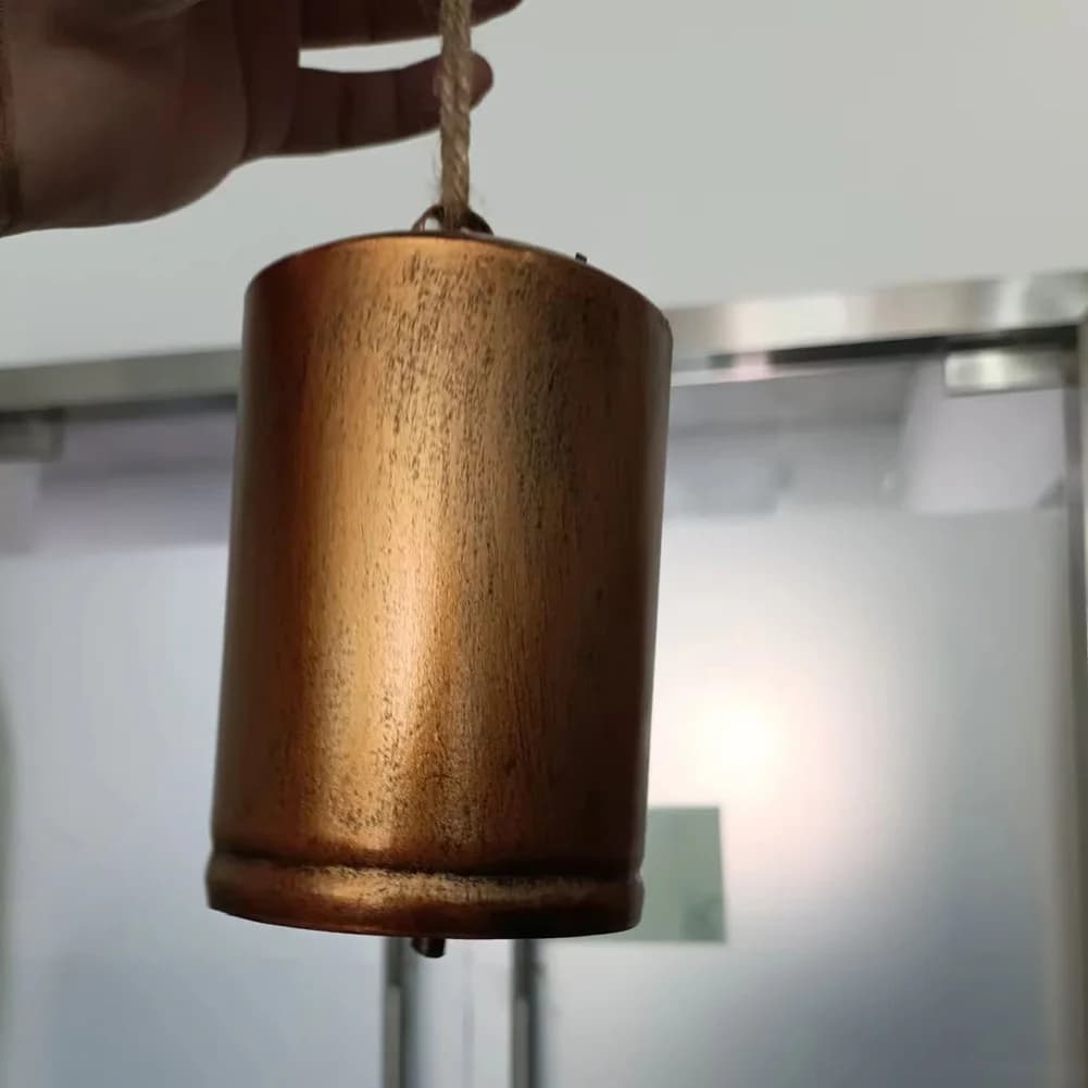 Wind Chimes Bell Outdoor Ornaments Garden Holiday Present 8*5cm Golden High Quality Indian Cow Rustic Look 1 Pc