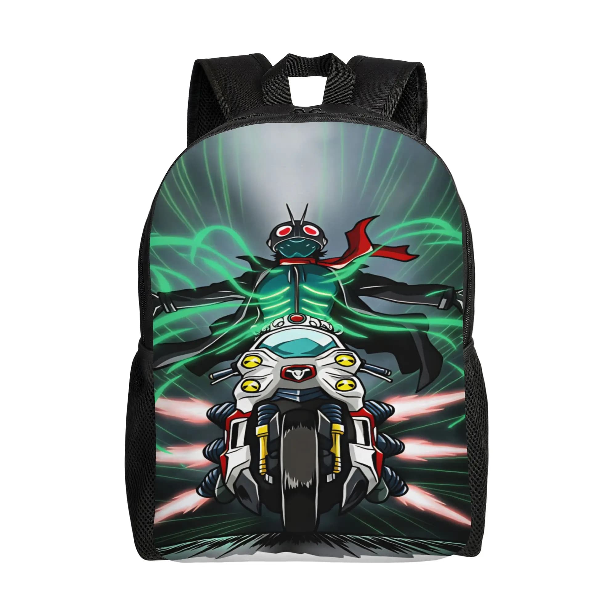 Kamen Riders Backpack Women Polyester Outdoor Backpacks Breathable Novelty High School Bags Rucksack