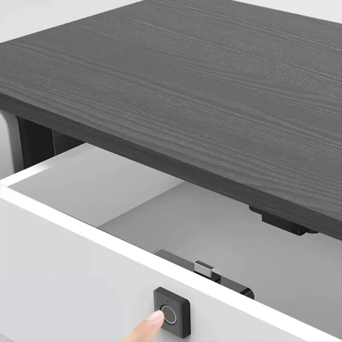 Nuova serratura compatta per cassetti con impronta digitale in ABS Sicurezza biometrica intelligente per armadi Scarpiere Armadietti Facile da installare