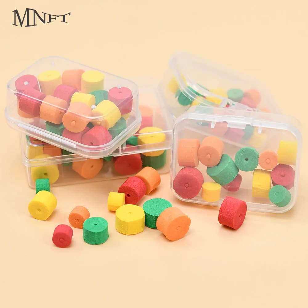 24 Pz/scancer Fish bait Rectangular 8mm 10mm 12mm Floating EVA Artificial bait Fishing Carpa Boilie Pop Ups Hook Fishing Terminal Equipment