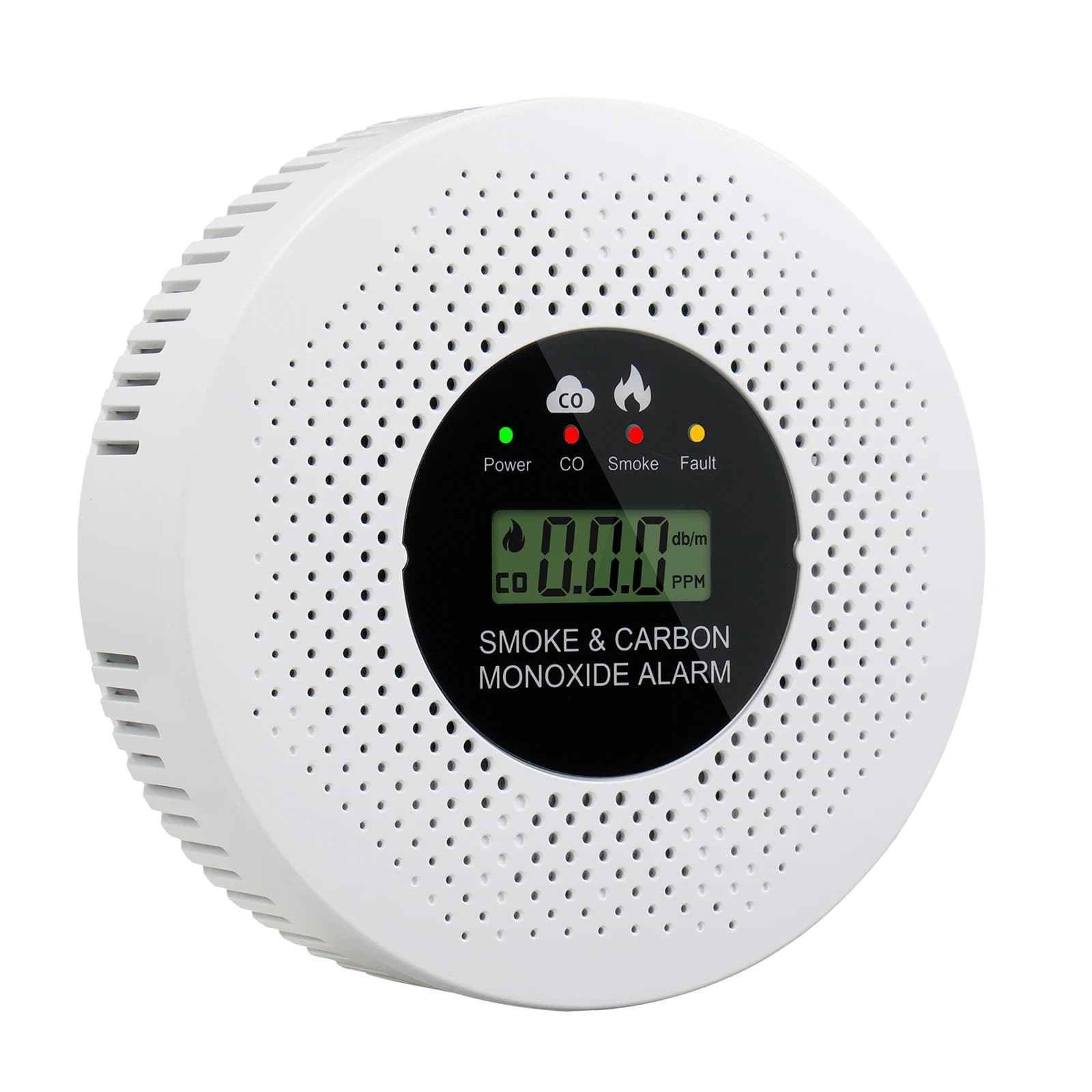 Rilevatore di Fumo e Allarme Antincendio 2 in 1 con Display LCD, Allarme Monossido di Carbonio a Batteria per Casa, Corridoi e Camere da Letto