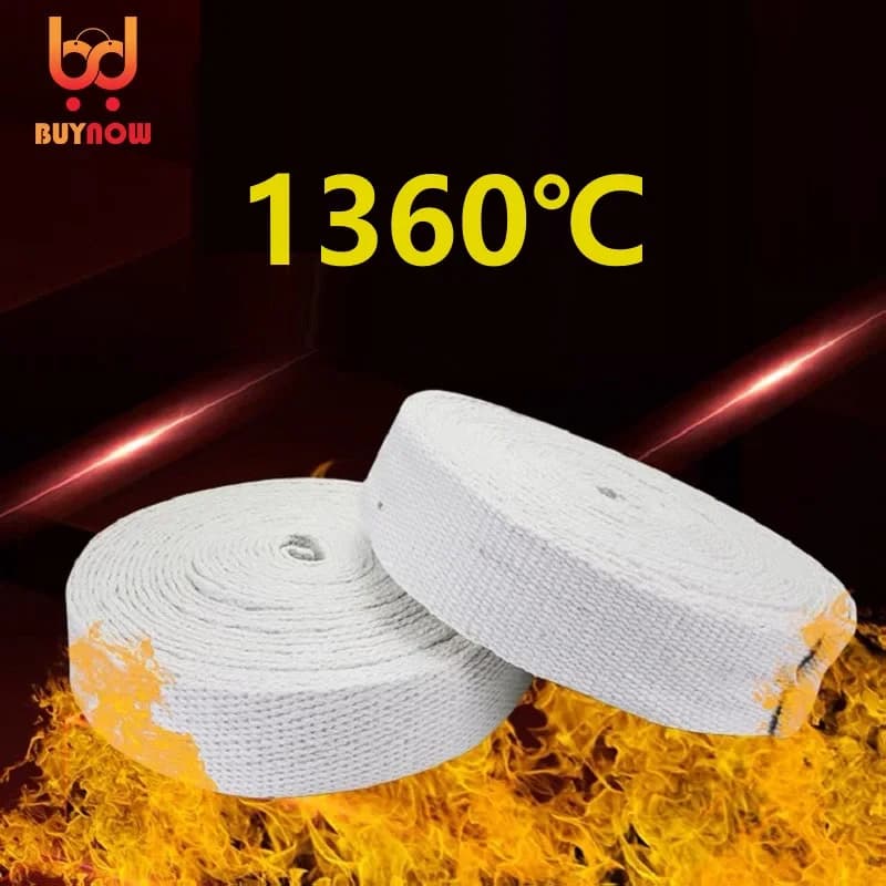 Ceramic Fiber Tape Smoke Exhaust Pipe Insulating Water Heater 1360 °C High Temperature Resistance