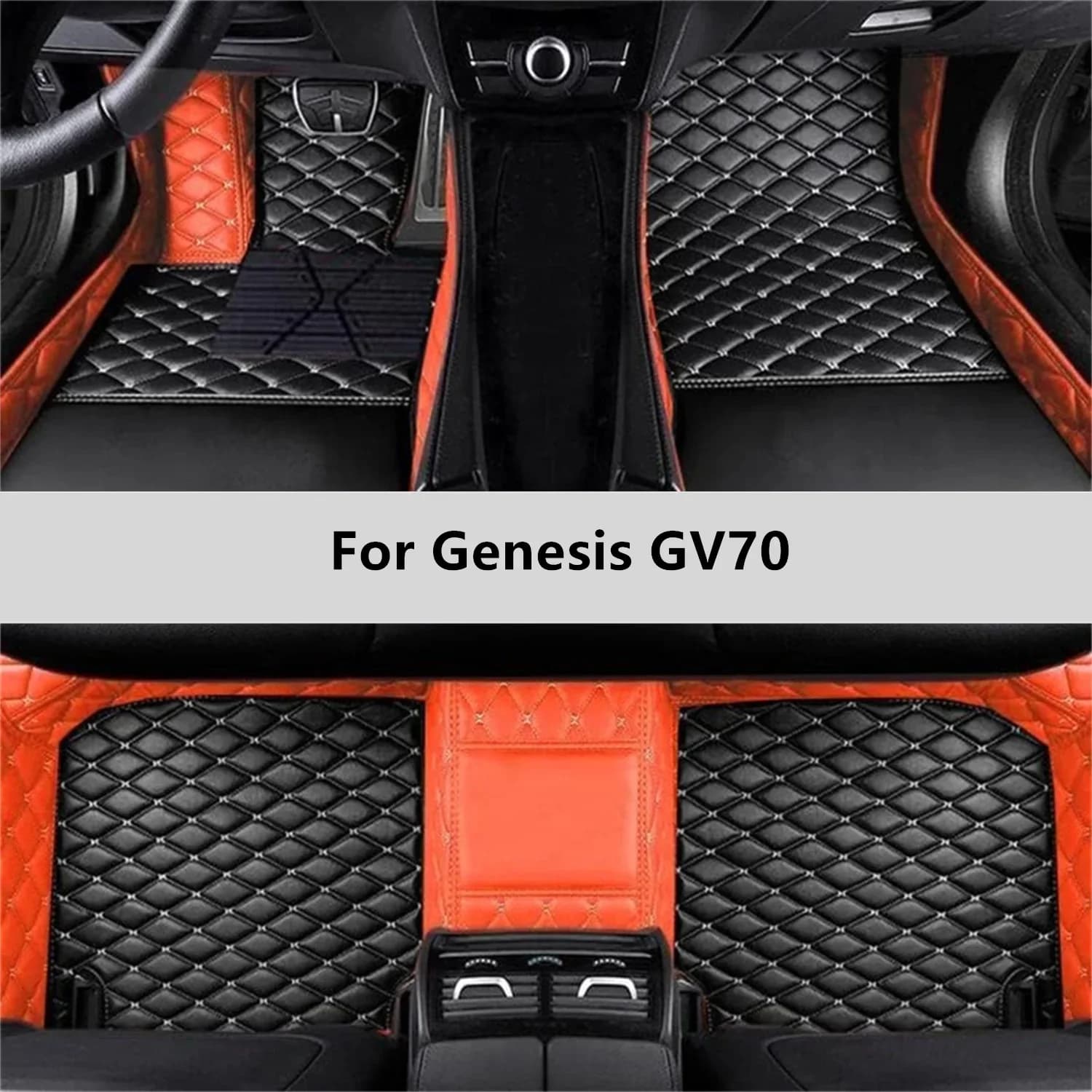 Tappetini Auto Personalizzati per Genesis GV70 2020 2021 2022 2023 2024 2025 2026, Accessori Interni per Auto