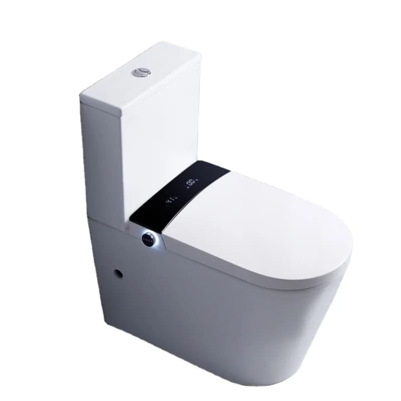 WC a due pezzi di alta gamma in ceramica, sanitari di design italiano, vaso WC in ceramica