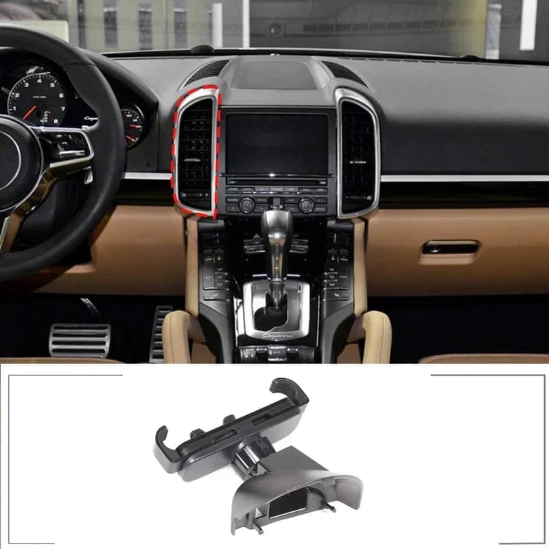 Per Porsche Cayenne 2010-2015 2016-2017 Supporto per telefono per auto Staffa fissa Base Speciali Supporti per telefono per auto Accessori per auto