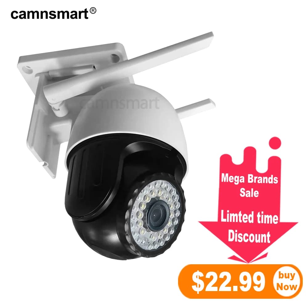 Ycc365plus 1080P Wireless Wifi Telecamera Esterna PTZ Dome Velocità Video Sorveglianza Protezione di Sicurezza Domestica Intelligente Zoom Digitale 4X