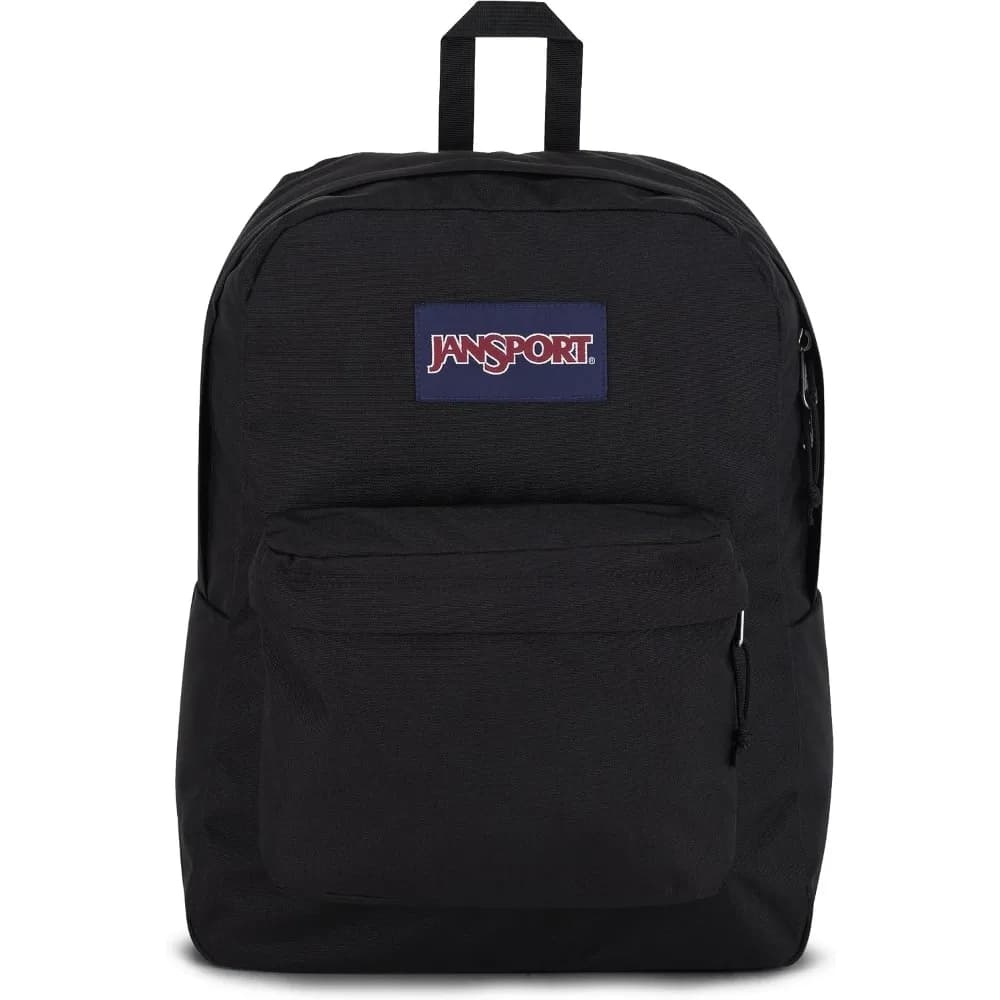 Durable Lightweight Backpack with 1 Main Compartment and Front Utility Pocket - Premium Bookbag, Black