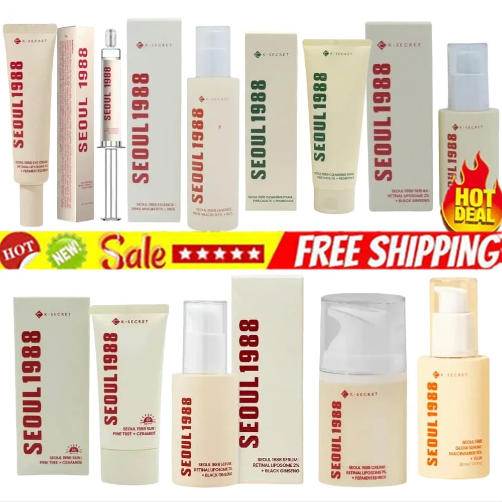 Cream/Siero Rassodante al Retinolo e Riso Serie Seoul 1988, Hydratante, Purifying Deep, Improves Occhiaie, Skin Care