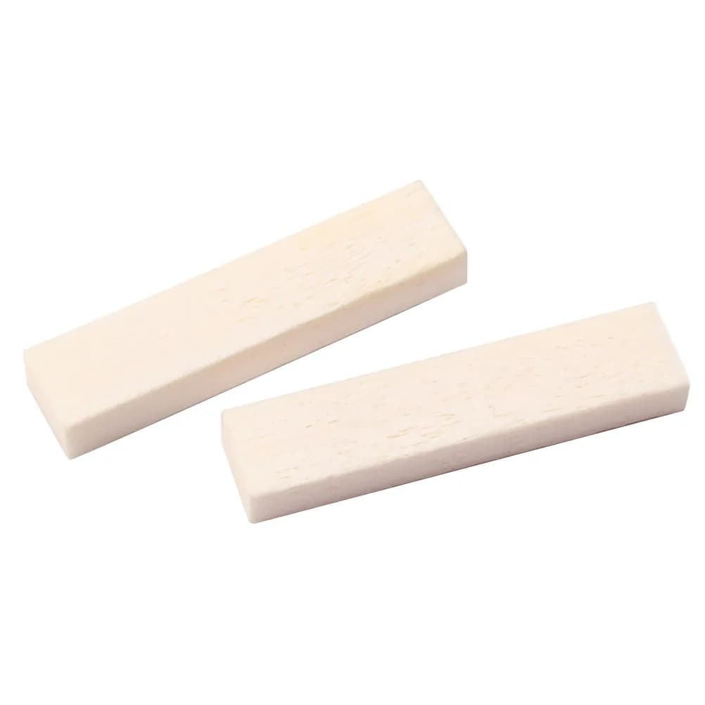 5Pcs Real Buffalo Bone Saddle Nut Acoustic Guitar Ukulele Banjo String Instrument DIY Replacement Parts 39x9x5mm