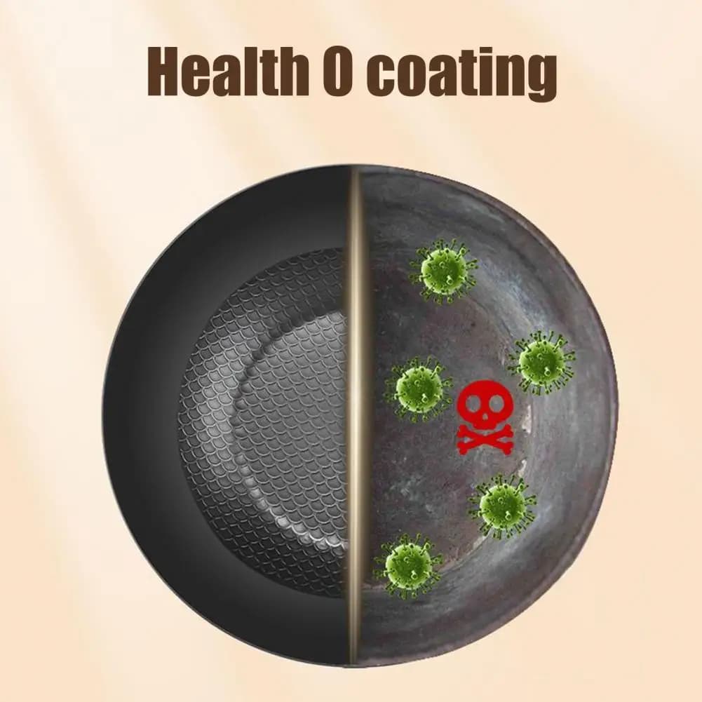 Iron Frying Pan Non-stick Iron Pan Iron Non-stick Frying Pan Skillet Mini Cooking Wok Saucepan Easy-clean Omelette Pot for Stove