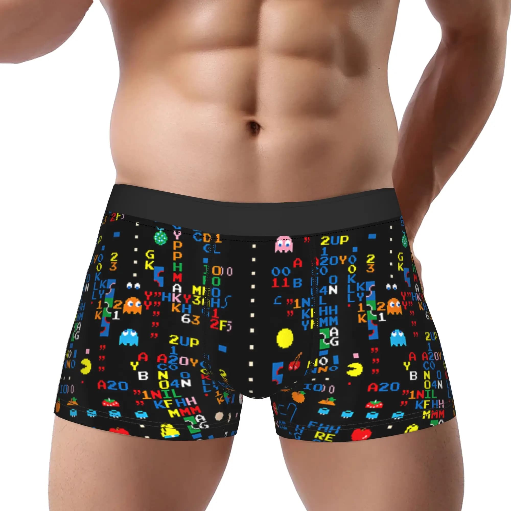 adults 18 plus Bandai PAC MAN29 boxers Underpants Breathbale Panties Men's Underwear Ventilate Shorts Boxer Briefs