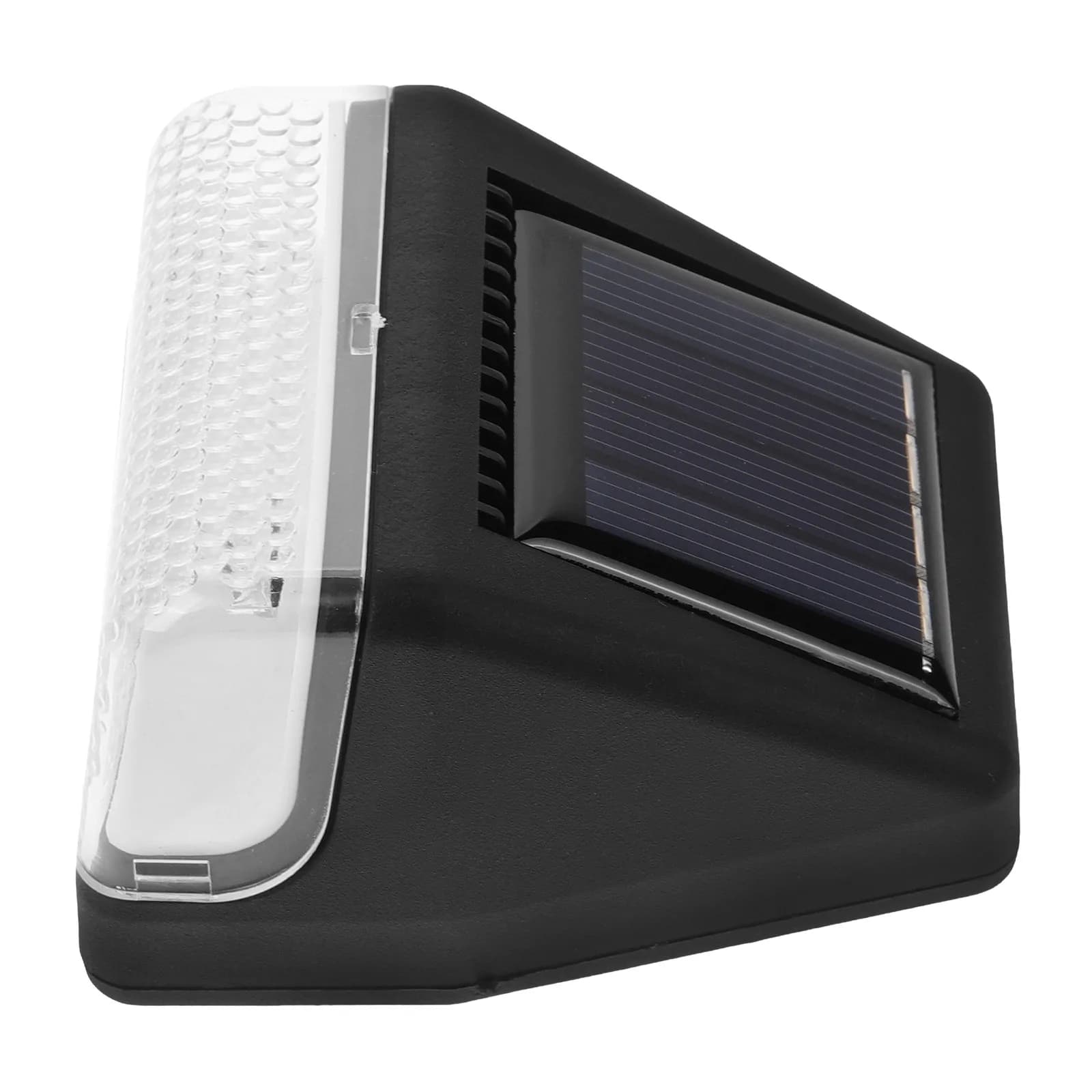 1Pcs Warm White LED Solar Wall Lamp 8H Amorphous Silicon Panel Outdoor LED Wall Light for Courtyard Deck Fence Pathway
