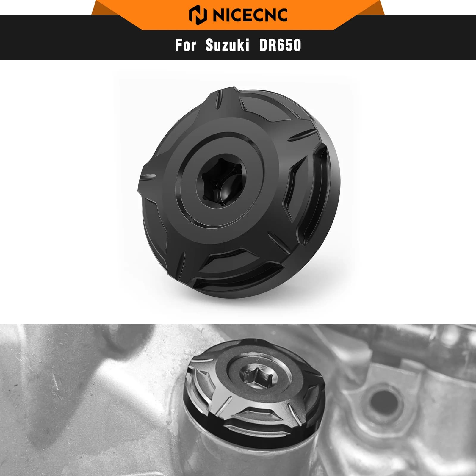 Per Suzuki DR650 S SE 2024 2023 2022 Moto Tappo di Riempimento Olio Suzuki DR650S/SE 1996-2024 DR650S DR650SE Tappo di Riempimento Olio Copertura