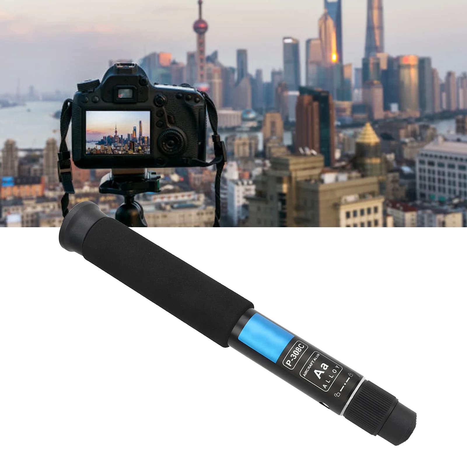 Camera Monopod Extendable Camera Monopod Camera Monopod 8 Sections Selfie Stick Trekking Pole Aluminum Alloy for Hiking Camping