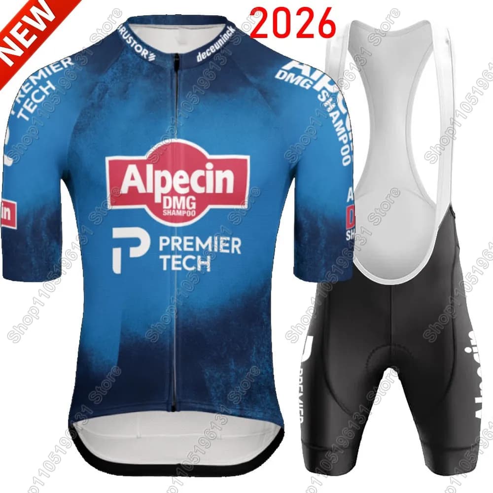 Alpecin Premier-Tech 2026 Team Cycling Jersey Bicycle Set Netherlands Clothing Bike Shirts Suit Shorts with Bicycle Seats MTB Maillot