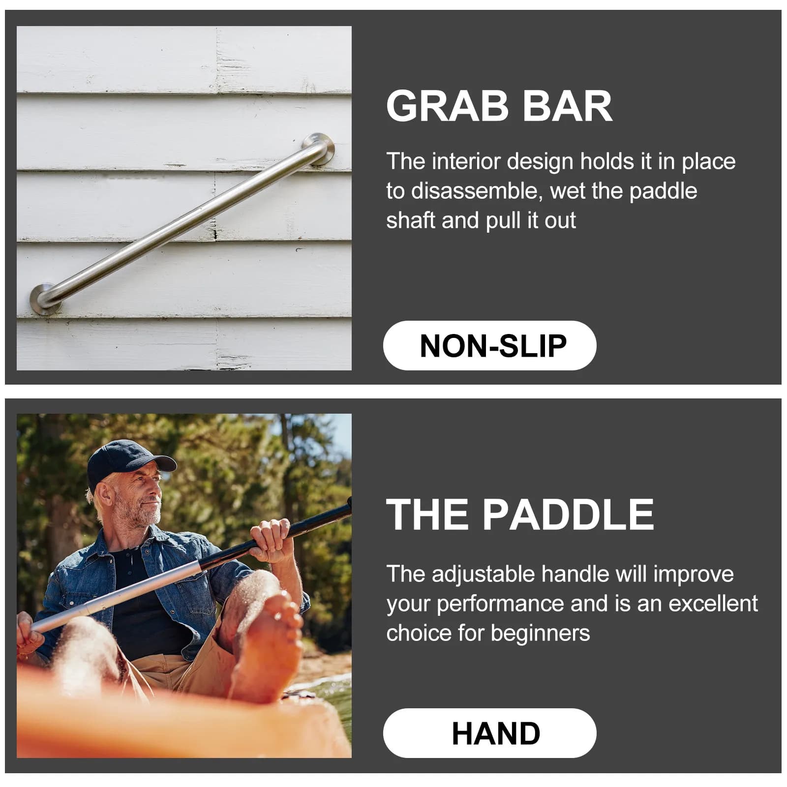 1 Paio di Copripagaie in Spugna per Kayak, Protezioni Comode Antiscivolo e Anti-Fatica, Manicotti per Maniglie, Attrezzatura per Kayak, Copripagaie per Canne da Pagaia