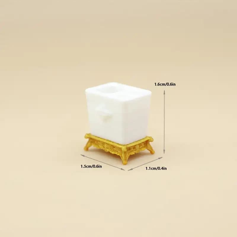 Set di accessori per il bagno della casa delle bambole, portaspazzolino in miniatura in scala 1:12, 3 pezzi, decorazioni creative per la casa, per la cameretta dei bambini