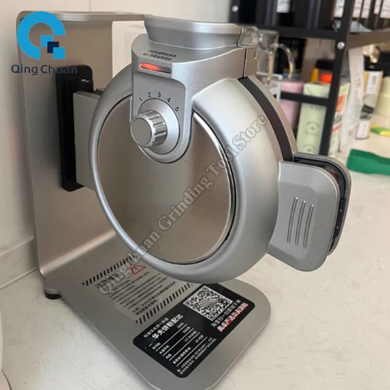 Vertical Waffle Maker Coffee Shop Commercial Stall Professional Pancake Maker Breakfast Waffle Stove