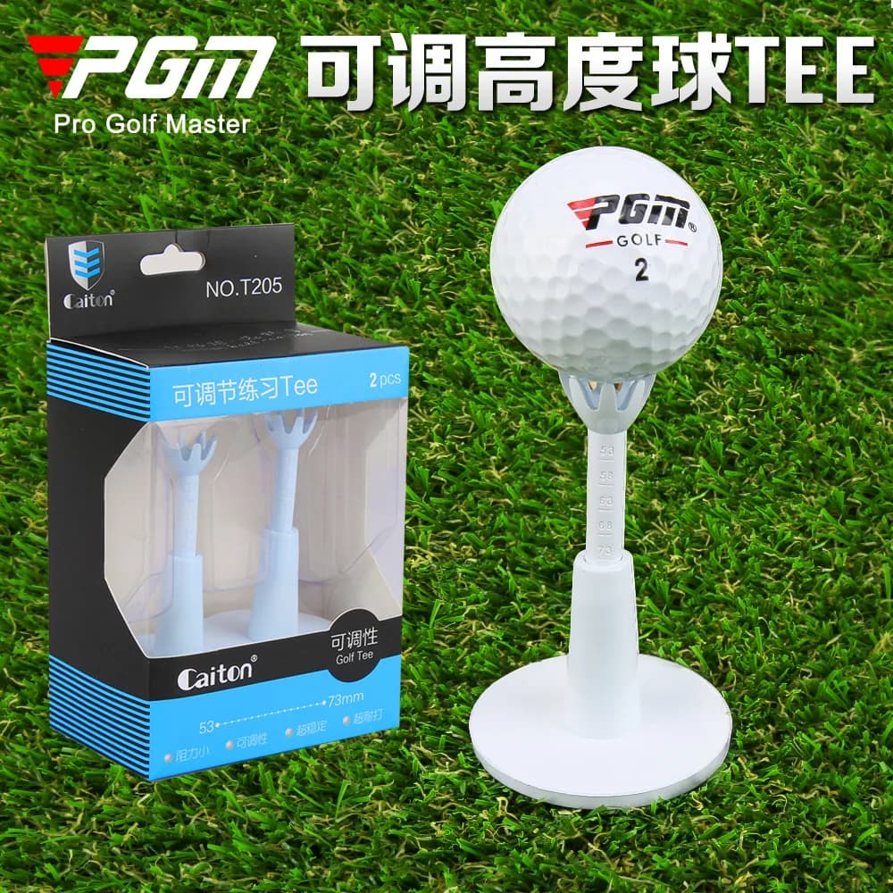 PGM 2 pezzi Tee da golf regolabile morbido supporto per palline da golf anti-volo autoportante Sport QT019